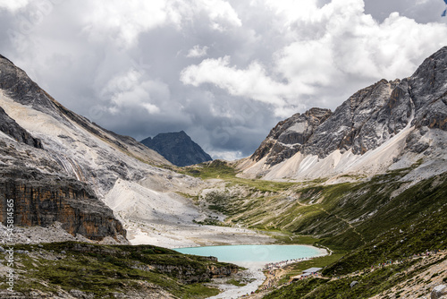 Beautiful summer in Yading National Nature Reserve Management Bureau, Milk Lake, Sichuan, China