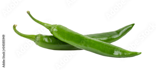 Fotografía Green chili pepper on transparent png