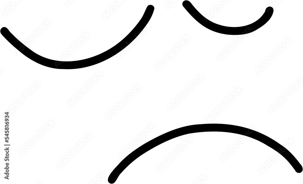 doodle freehand drawing of face expression. doodle freehand drawing of face expression.