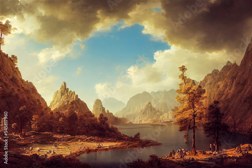 Red landscape