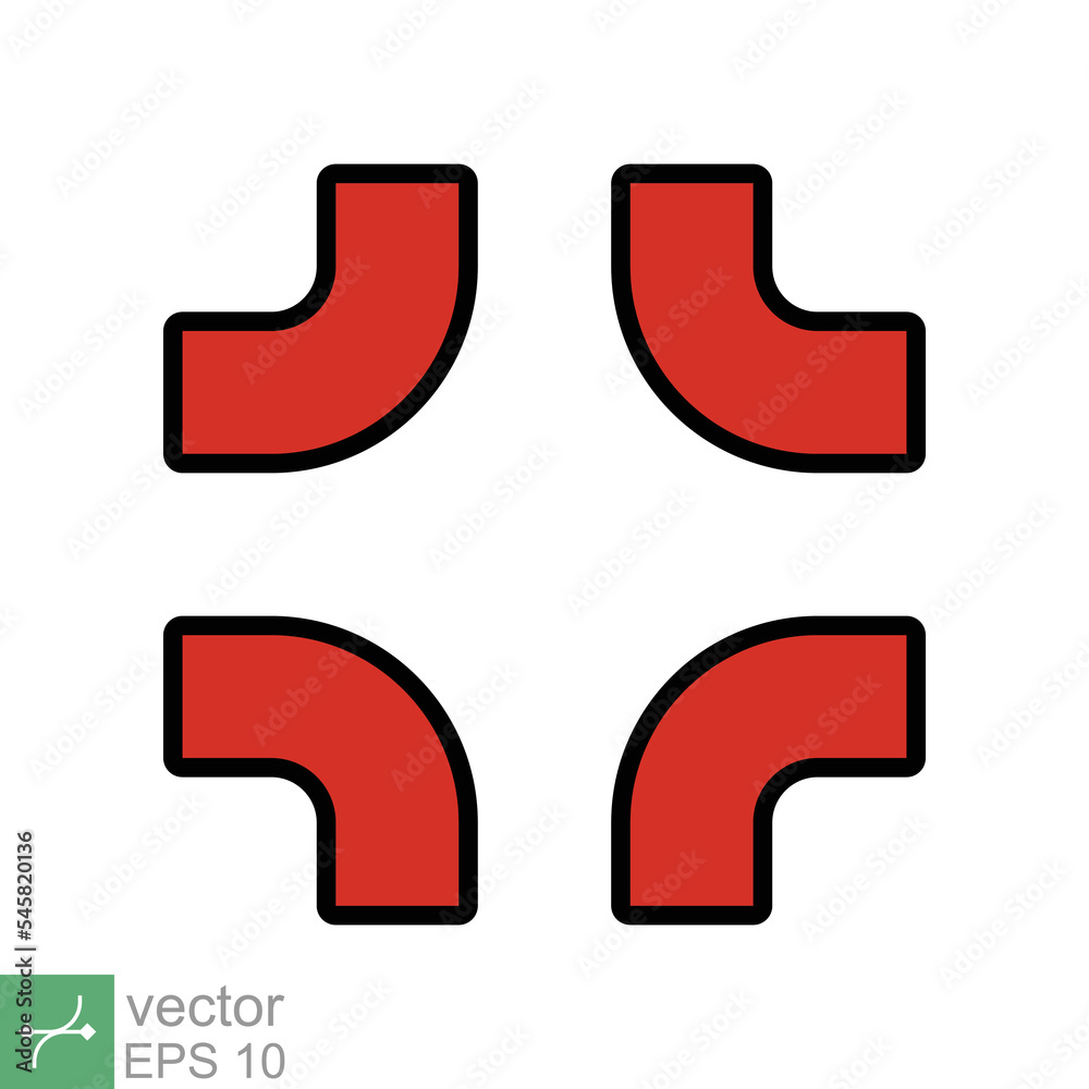Anger symbol icon. Simple flat style. Red angry sign, cartoon emoticon sticker concept. Filled outline vector illustration isolated on white background. EPS 10. Anger symbol icon. Simple flat style. Red angry sign, cartoon emoticon sticker concept. Filled outline vector illustration isolated on white background. EPS 10.
