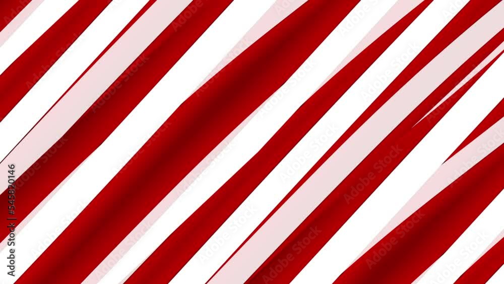 moving christmas ribbon candy red white stripes background mint layers video