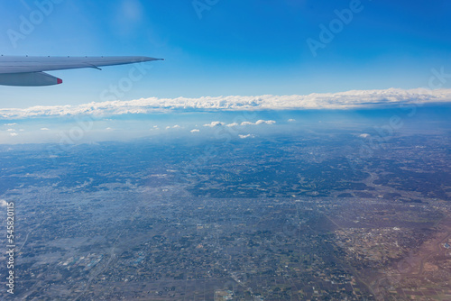Obraz na płótnie Aerial view of the cityscape at Narita, Chiba w salonie