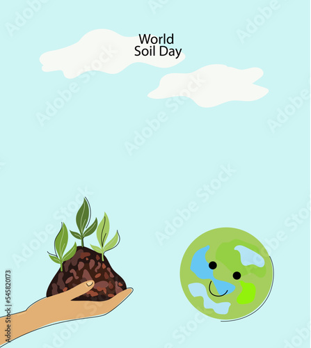 World Soil Days Vector flat doodle Illustration for greeting card, poster and banner.