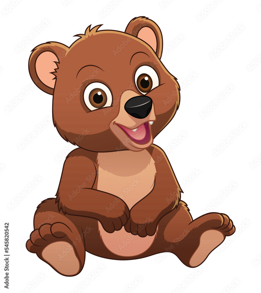 Little Brown Bear Cartoon Animal Illustration Little Brown Bear Cartoon Animal Illustration