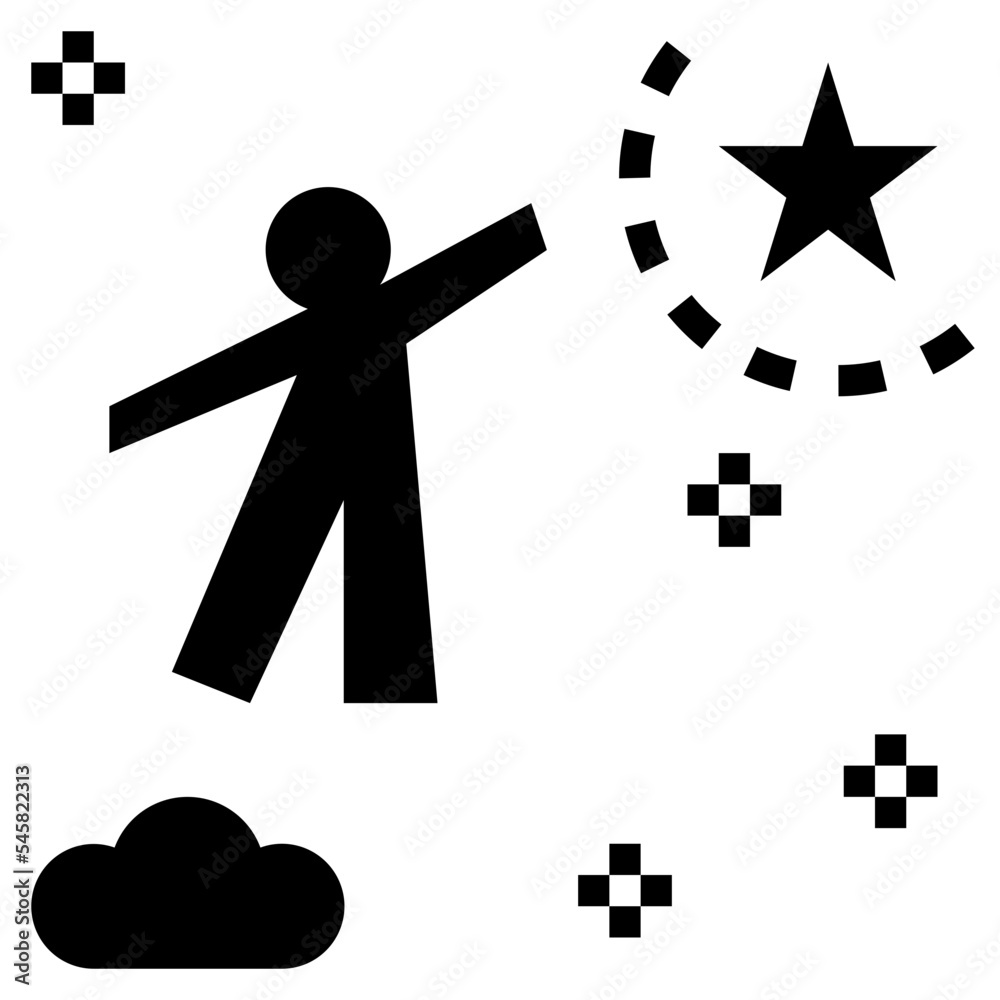 aspiring glyph style icon
