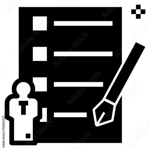 assignment glyph style icon