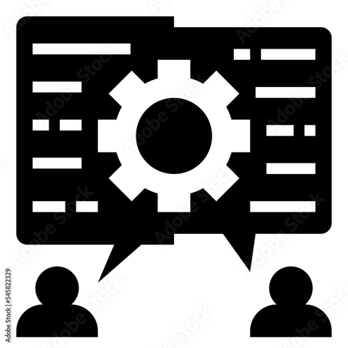 assimilation glyph style icon