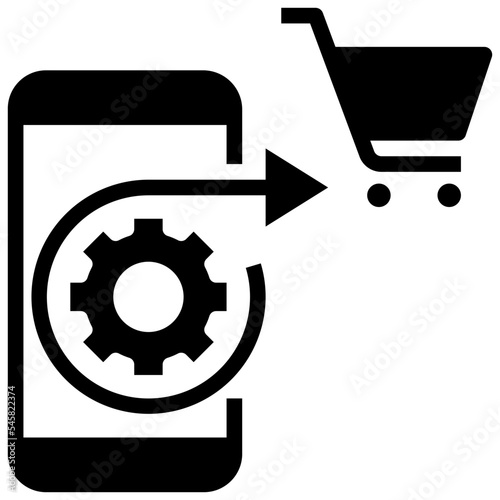 automated glyph style icon