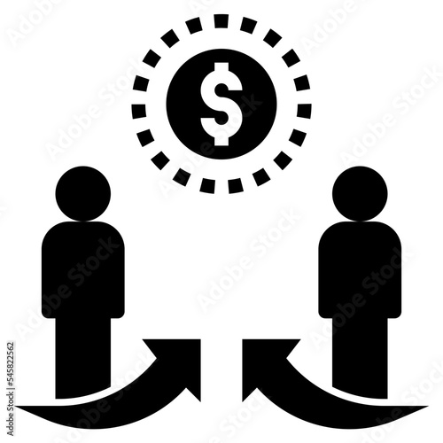business glyph style icon