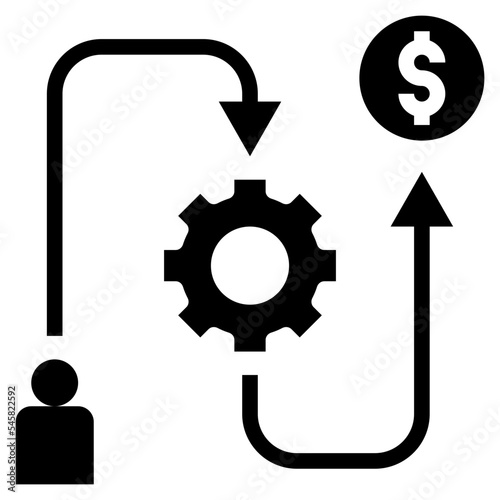 business glyph style icon