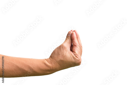 Tablou pe pânză Pinched fingers gesture