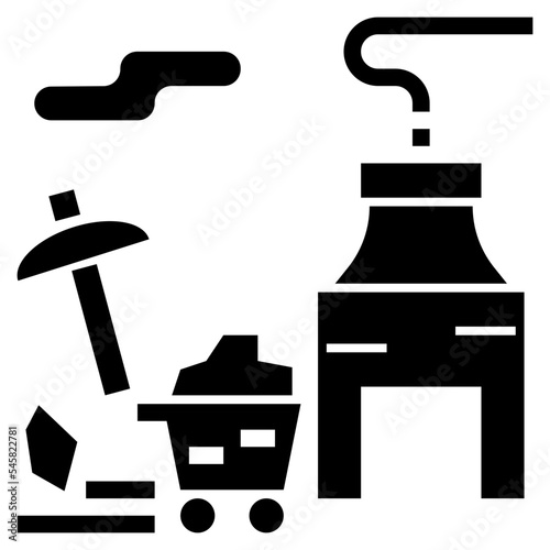 coal glyph style icon