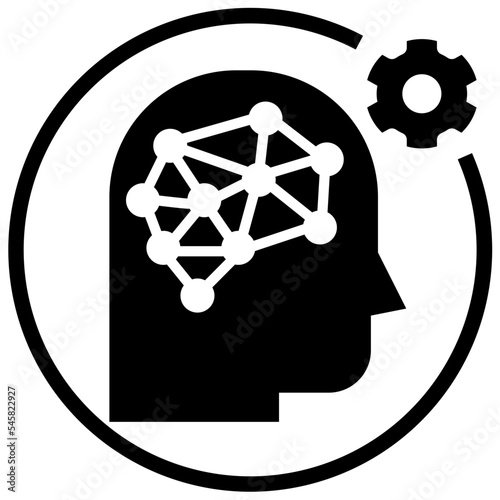 computationally glyph style icon