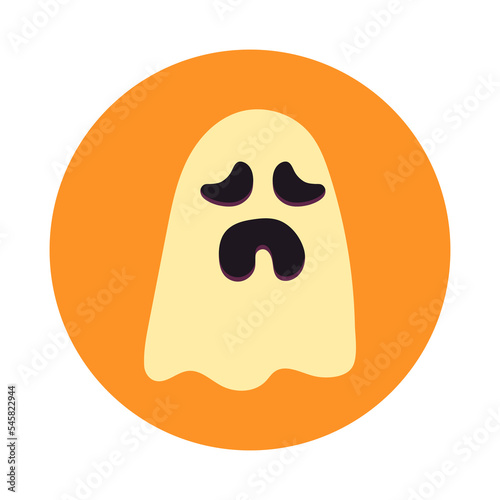 Halloween ghost design. Vector illustrations for prints, stickers, invitation cards, web design, blogs, social media, and more.