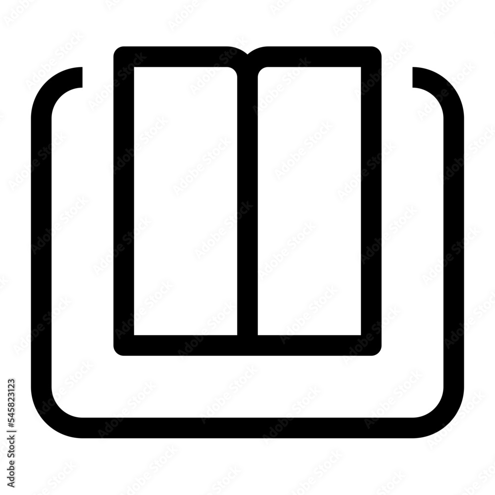 Icon Book With Style Outline Icon Book With Style Outline
