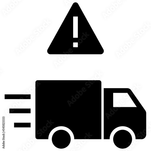 delivery glyph style icon