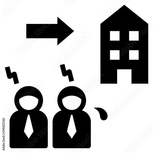 depress glyph style icon