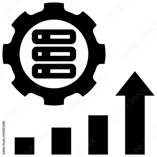 developing glyph style icon