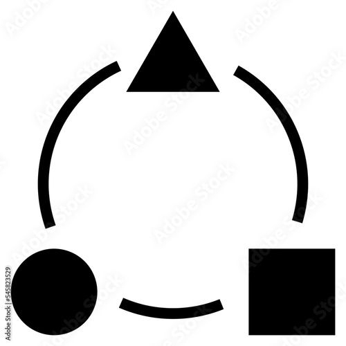 diversify glyph style icon