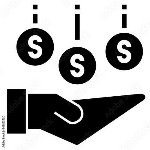 dividend glyph style icon