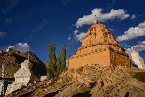 Shanti Stupa, Leh, Ladakh, India photo