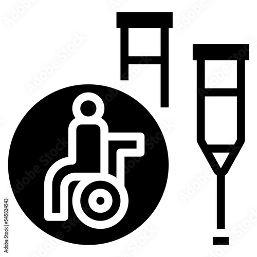 impairment glyph style icon