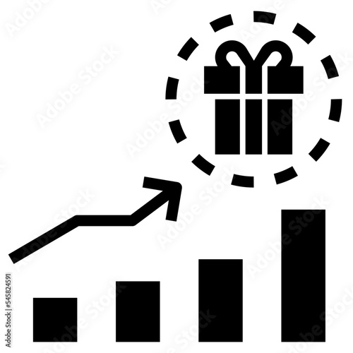 incentive glyph style icon