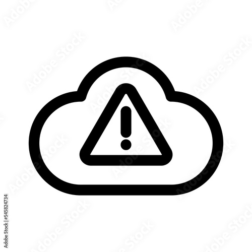 Free Download Cloud alert icon design for digital cyber security - GFXLoad