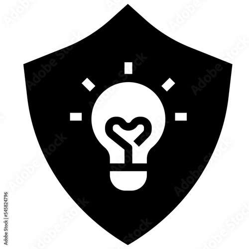 intellectual glyph style icon