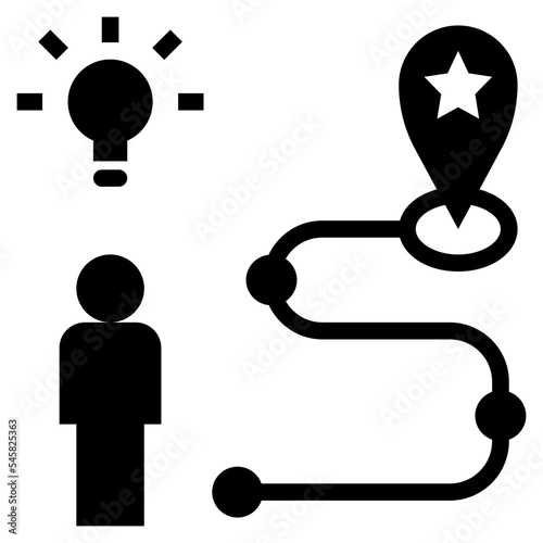 motivate glyph style icon