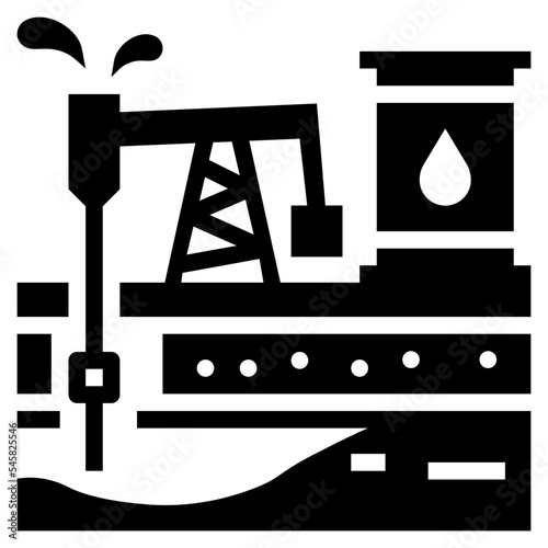 oilfield glyph style icon