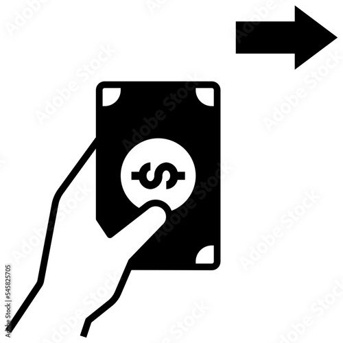 payment glyph style icon