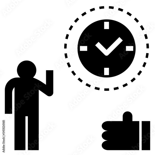 punctual glyph style icon photo