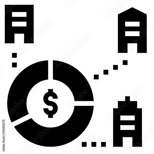 shareholder glyph style icon