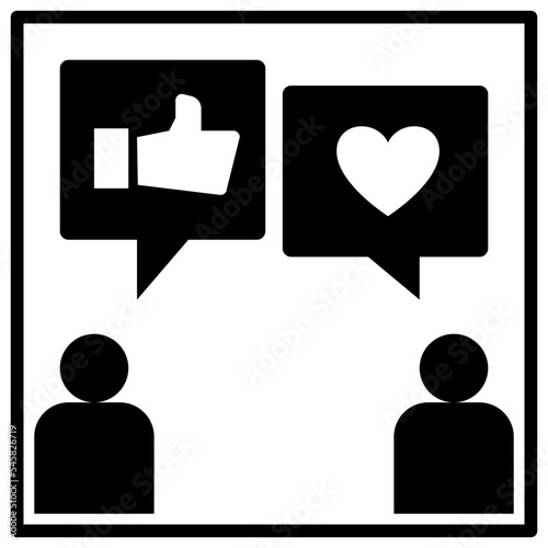 sharing glyph style icon