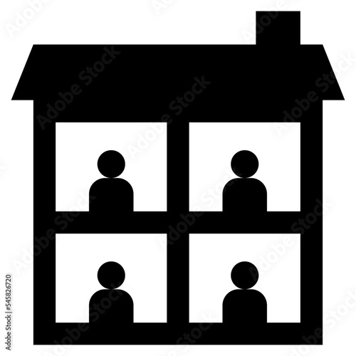 shelter glyph style icon