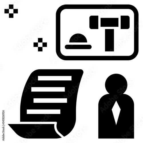 statutory glyph style icon