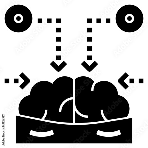 stimulation glyph style icon