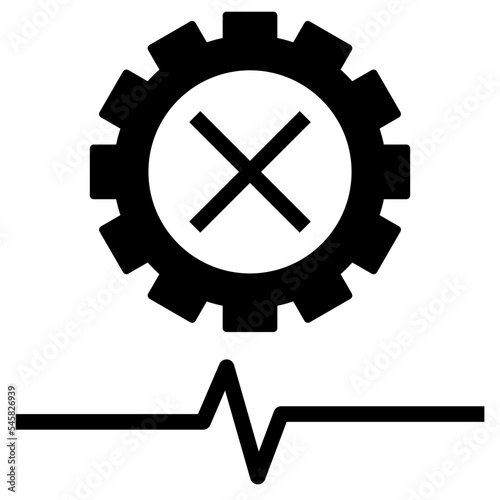 stop glyph style icon