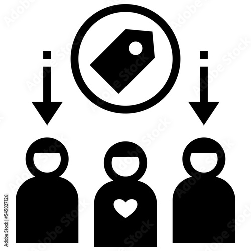 tangible glyph style icon