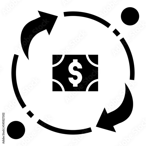 transaction glyph style icon