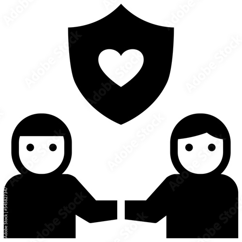 trust glyph style icon