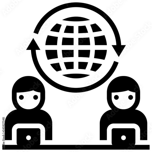 work glyph style icon