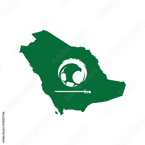 Arab Saudi Flag Map