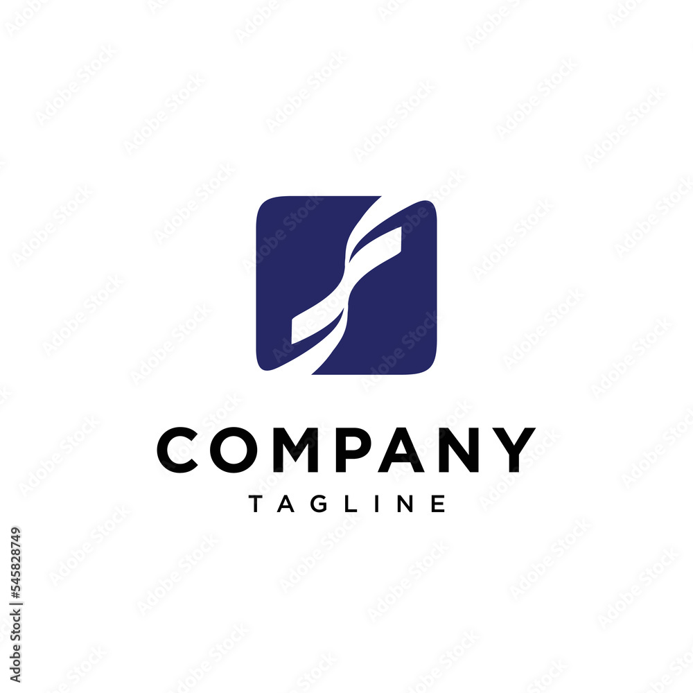 Letter S square logo vector icon template Letter S square logo vector icon template