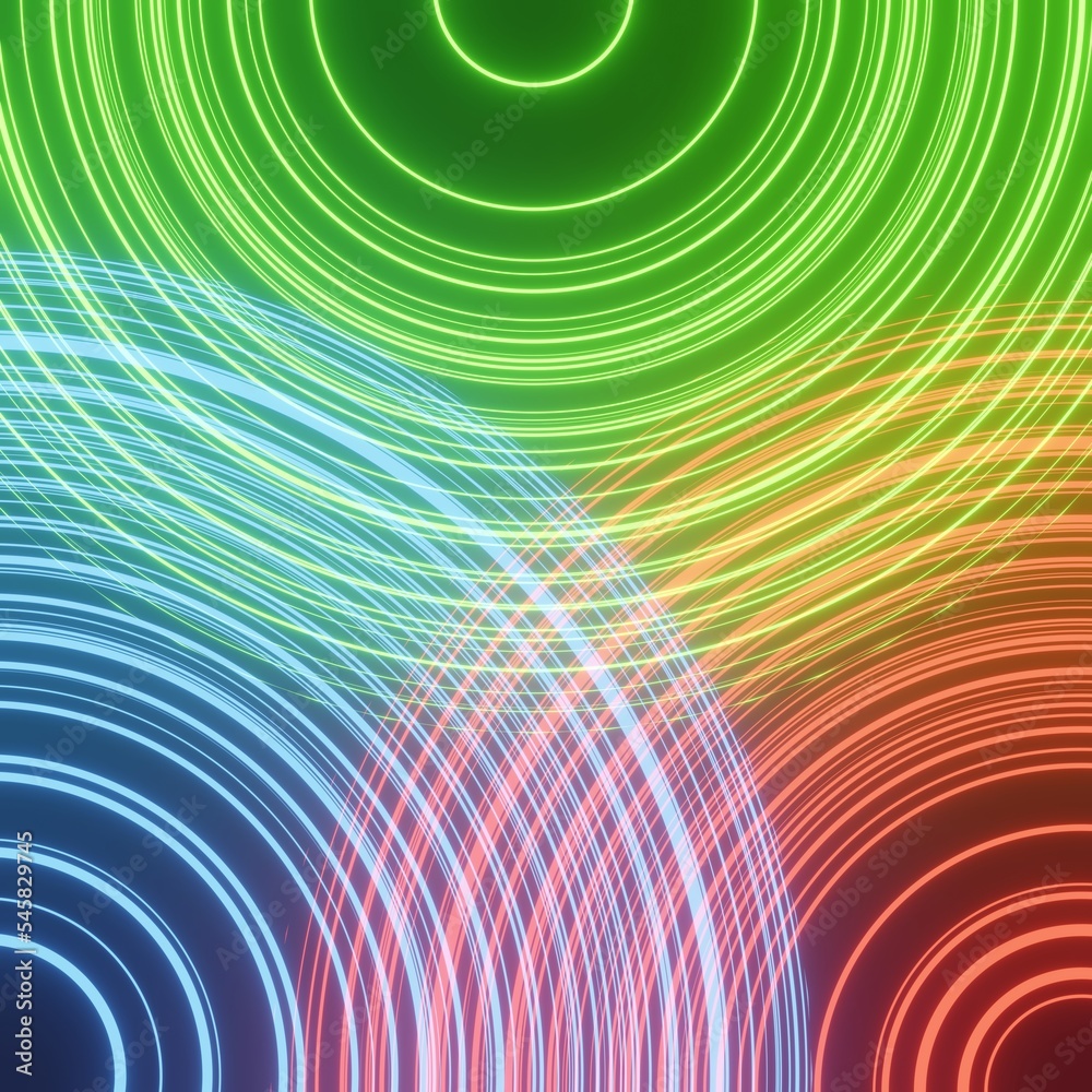 Abstract colorful circle neon light background. Abstract colorful circle neon light background.