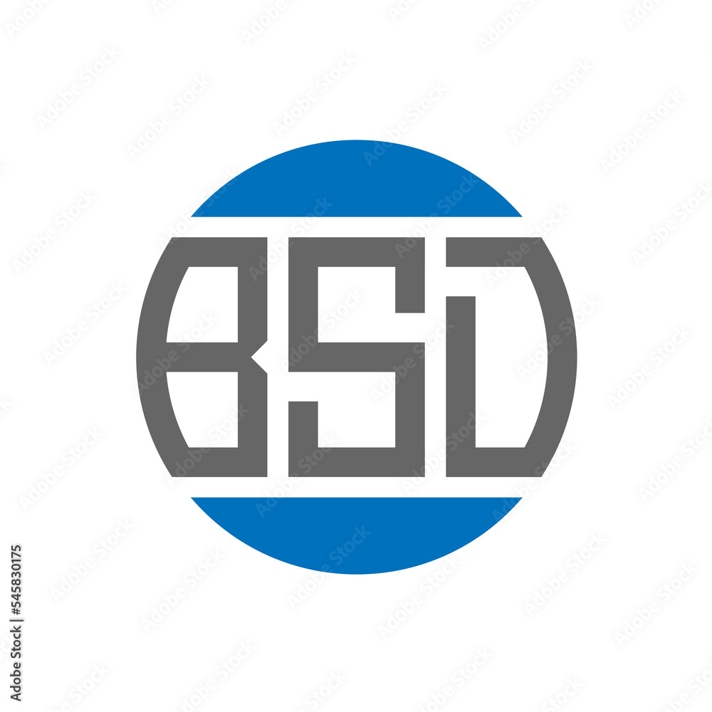 BSD letter logo design on white background. BSD creative initials circle logo concept. BSD letter design. BSD letter logo design on white background. BSD creative initials circle logo concept. BSD letter design.