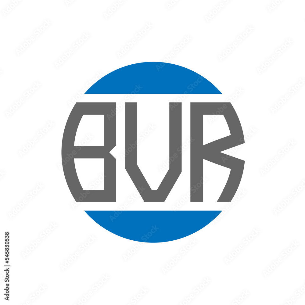 BVR letter logo design on white background. BVR creative initials circle logo concept. BVR letter design. BVR letter logo design on white background. BVR creative initials circle logo concept. BVR letter design.