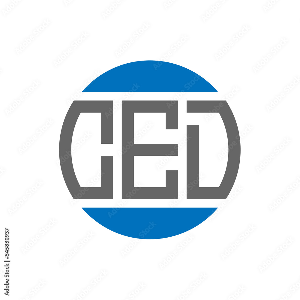 CED letter logo design on white background. CED creative initials circle logo concept. CED letter design. CED letter logo design on white background. CED creative initials circle logo concept. CED letter design.
